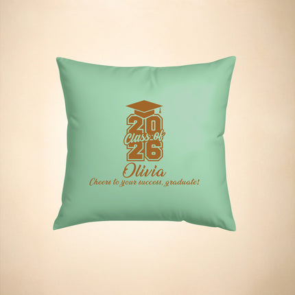 Custom Graduation Pillow Case, Class of 2026 with Name - 18x20