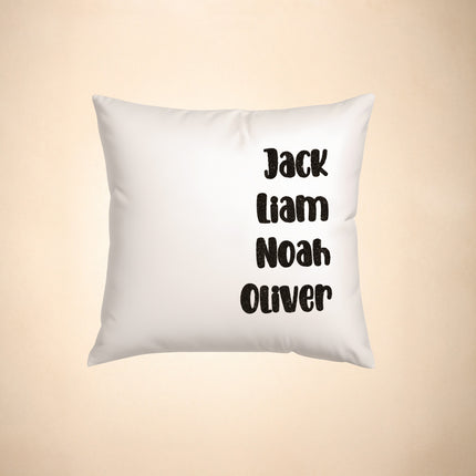 Customized Pillow Cover - Personalized Family Name - 18x18