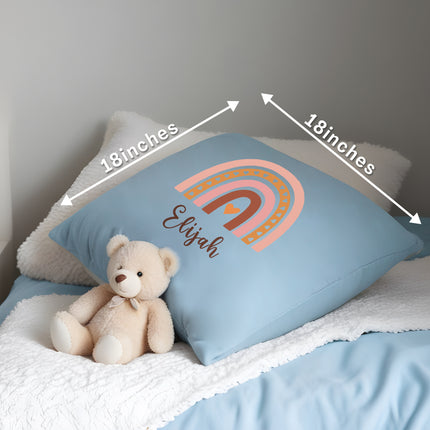 custom name pillow cover personalized names body pillow case for kids toddler room rainbow customized covers kids pillow cover 18x18 rainbow customized throw cushion case best gifts for boys girls