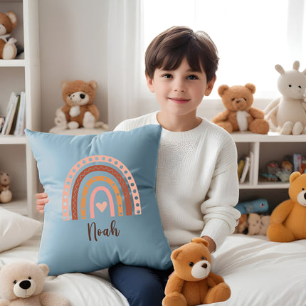 custom name pillow cover personalized names body pillow case for kids toddler room rainbow customized covers kids pillow cover 18x18 rainbow customized throw cushion case best gifts for boys girls