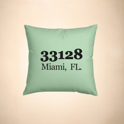 Personalized Zip Code Pillow Cover – Custom City & State