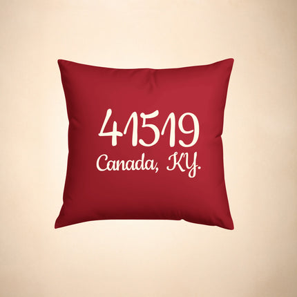 Personalized Zip Code Pillow Cover – Custom City & State