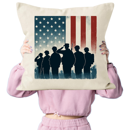 Personalized Memorial Day Soldier Pillowcase