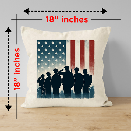 Personalized Memorial Day Soldier Pillowcase
