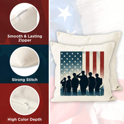 Personalized Memorial Day Soldier Pillowcase