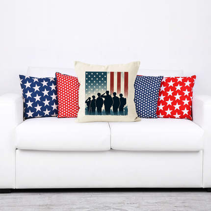 Personalized Memorial Day Soldier Pillowcase