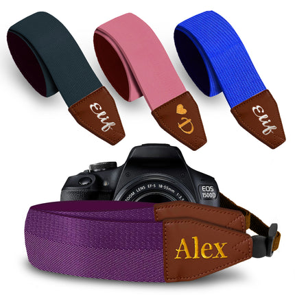 Art Tribute Custom Purple Camera Strap