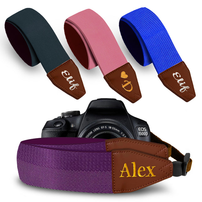 Art Tribute Custom Purple Camera Strap