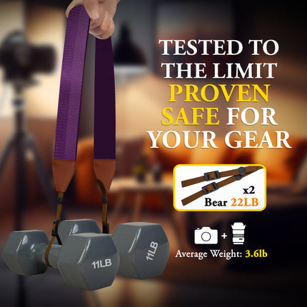 Art Tribute Custom Purple Camera Strap
