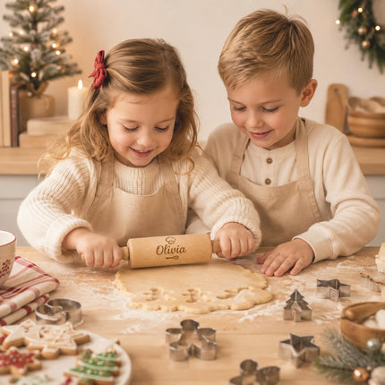 Custom Engraved Rolling Pin – Personalized  Wooden Dough Roller