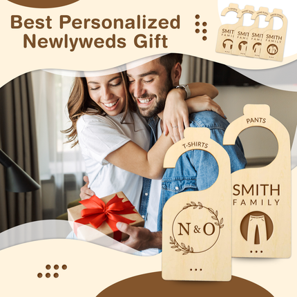 Personalized Wooden Closet Dividers - 7 pack