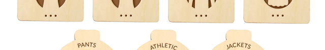Personalized Wooden Closet Dividers - 7 pack