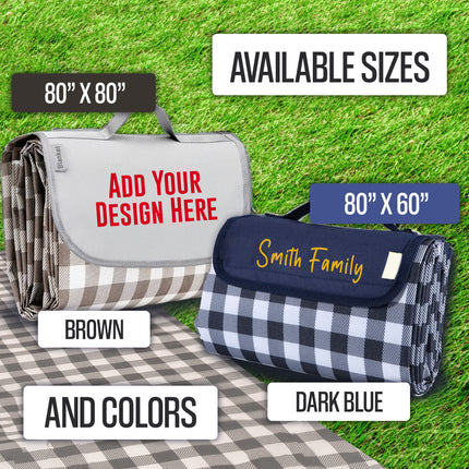 Personalized Extra Large Picnic Blanket