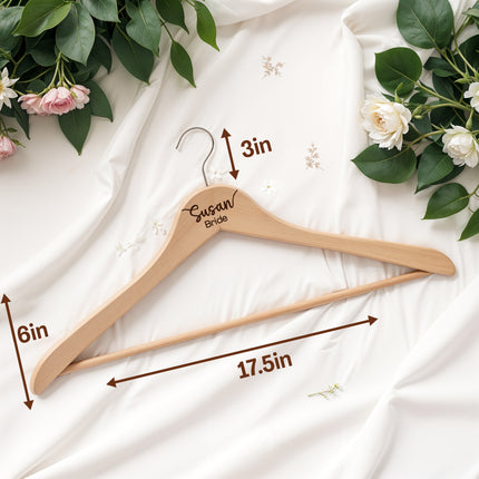 Personalized Bride & Groom Hangers - 2 Pack