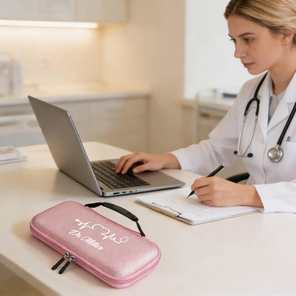 Personalized Stethoscope Case with Name – 3M Littmann Holder, Nurse Gift, Medical Storage Organizer