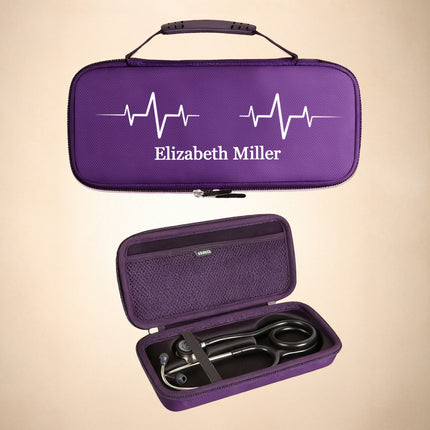 Personalized Stethoscope Case with Name – 3M Littmann Holder, Nurse Gift, Medical Storage Organizer