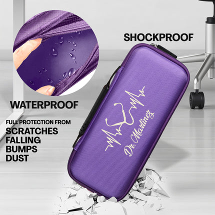Personalized Stethoscope Case with Name - Purple