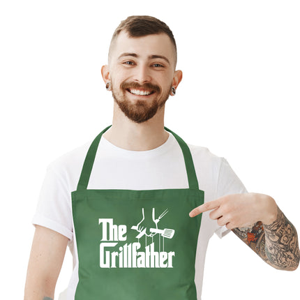 BBQ Apron Custom Grillfather Men Apron - Ideal Grill Apron