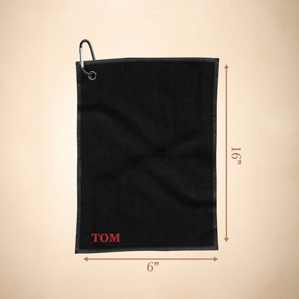 Personalized Embroidery Golf Towel with Clip