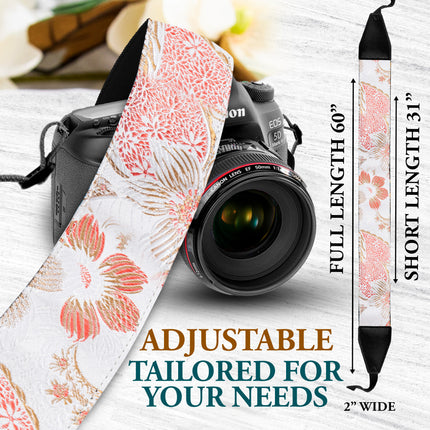 Personalized Embroidered Tropical Sky Camera Strap - Camera Strap for SLR/ DSLR
