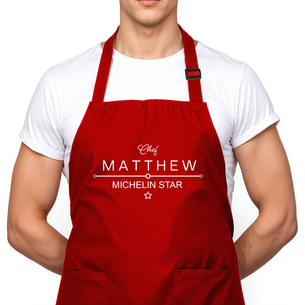 Personalized Kitchen Apron with Custom Name