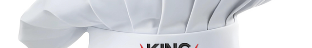 Embroidered King of The Grill White Chef Hat