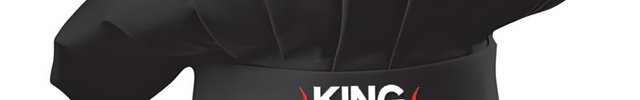 Embroidered King of The Grill Black Chef Hat