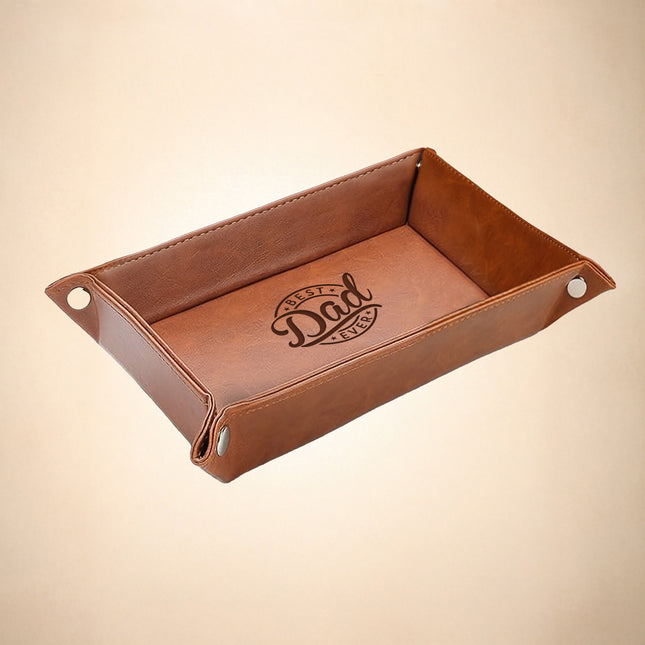 Leather Valet Tray for Best Dad