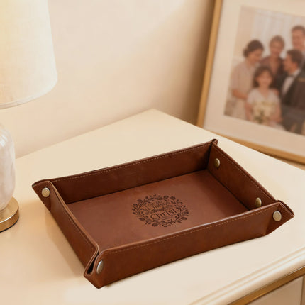 Personalized Leather Tray Philippians 4:13