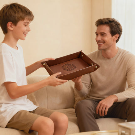 Personalized Leather Tray Philippians 4:13