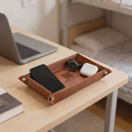 Personalized PU Leather Valet Tray Class of 2028