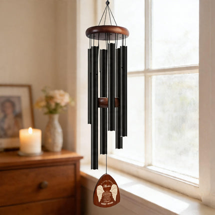 Personalized Memorial Wind Chimes with Custom Name – Sympathy Gift in Loving Memory