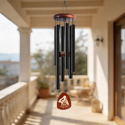 Personalized Memorial Wind Chimes with Custom Name – Sympathy Gift in Loving Memory