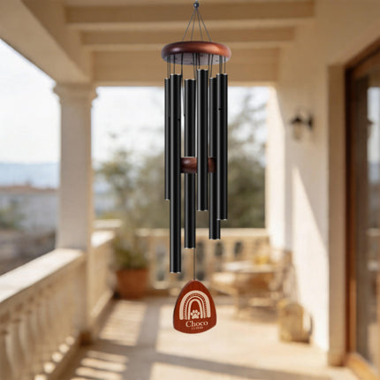 Personalized Pet Memorial Wind Chimes with Engraved Name