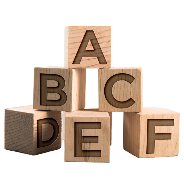 Custom Wooden Name Blocks