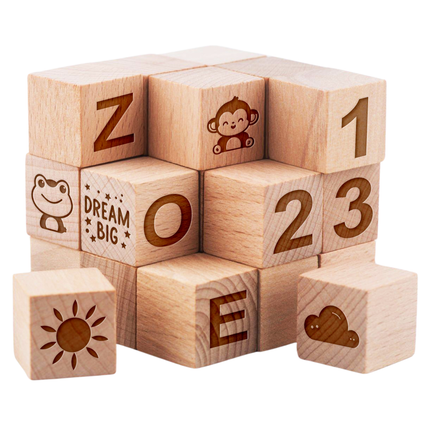 Engraved Wooden Name Blocks
