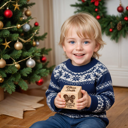 Engraved Christmas Blocks for Boy & Girl