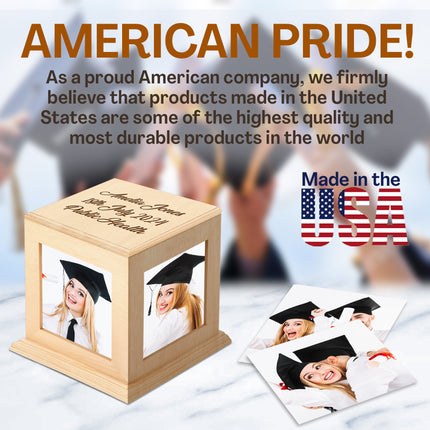 Personalized Mini Photo Cube with Name