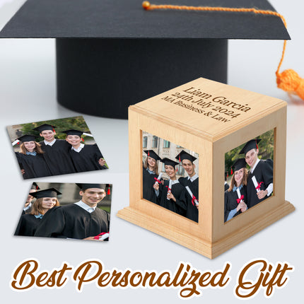 Personalized Mini Photo Cube with Name