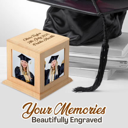 Personalized Mini Photo Cube with Name
