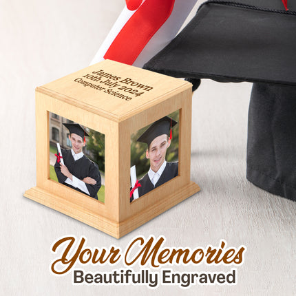 Personalized Mini Photo Cube with Name