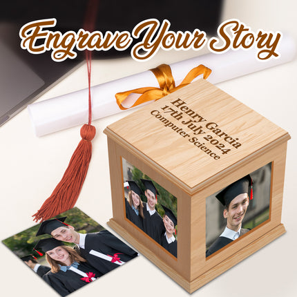 Personalized Mini Photo Cube with Name