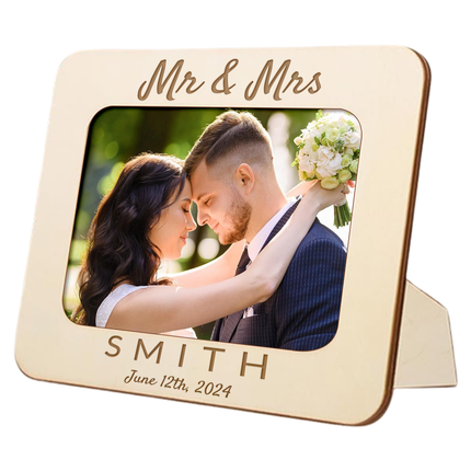 Engraved Custom Wood Photo Frame