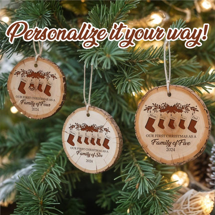 Personalized Christmas Ornaments 2025 First Christmas As a Family