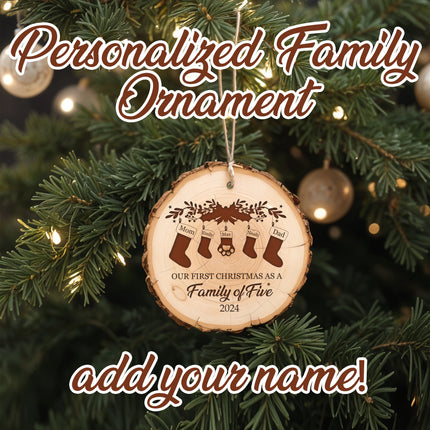 Personalized Christmas Ornaments 2025 First Christmas As a Family