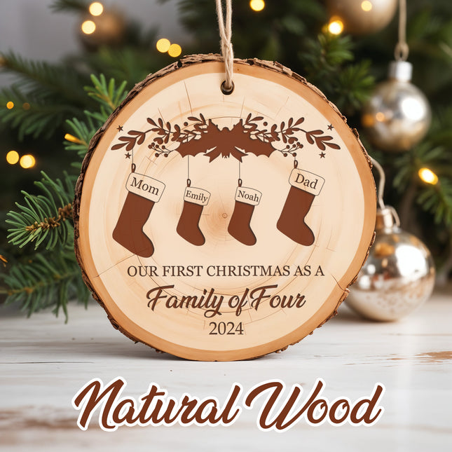 Personalized Christmas Ornaments 2025 First Christmas As a Family