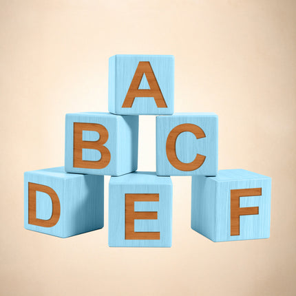 Custom Wooden Name Blocks - Personalized Baby Name Cubes