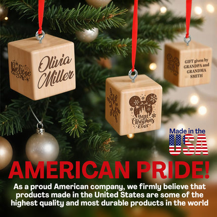 Engraved Christmas Blocks for Boy & Girl