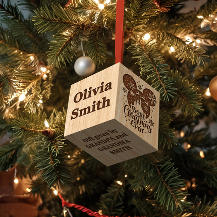 Engraved Christmas Blocks for Boy & Girl