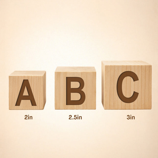 Custom Wooden Name Blocks - Personalized Baby Name Cubes